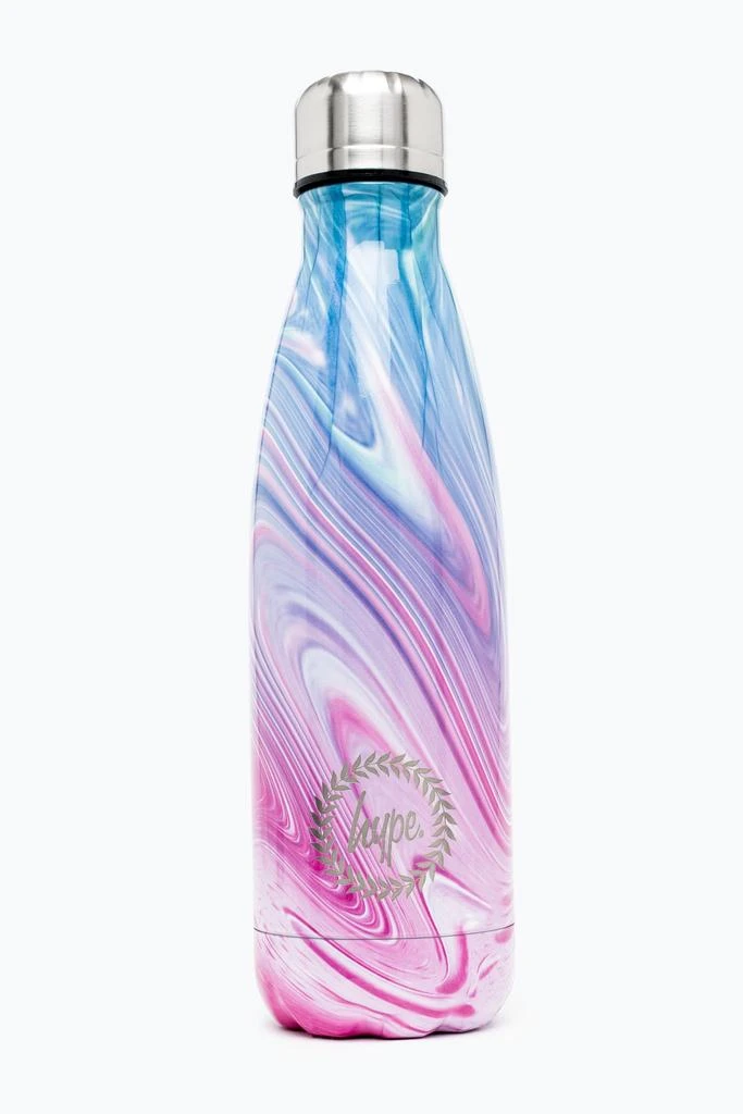 商品HYPE ACCESSORIES|HYPE UNISEX TEAL PURPLE MARBLE CREST BOTTLE,价格¥167,第1张图片