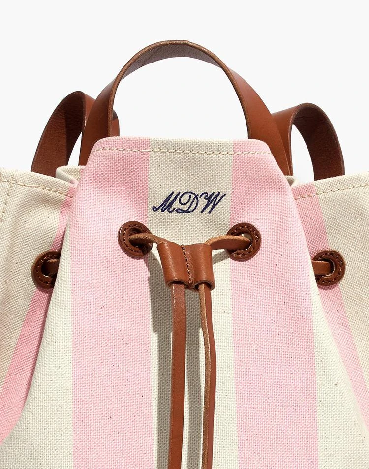 商品Madewell|条纹帆布水桶包,价格¥394,第3张图片详细描述