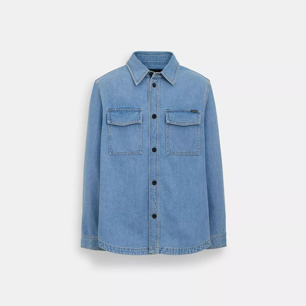 商品Coach|Denim Overshirt,价格¥1380,第5张图片详细描述