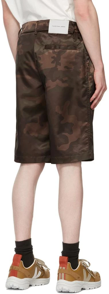 商品Feng Chen Wang|Brown & Khaki Camouflage Shorts,价格¥465,第3张图片详细描述