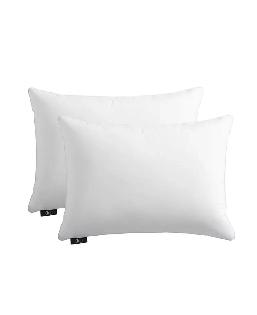 商品Serta|HeiQ Cooling Softy-Around Feather & Down 2-Pack Pillows, King,价格¥527,第1张图片