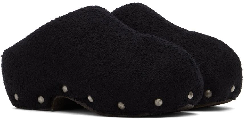 商品Acne Studios|Black Shearling Clogs,价格¥1409,第4张图片详细描述