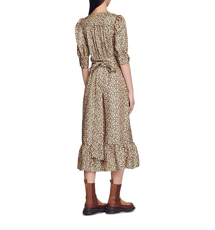 商品Sandro|Enrika Silk Midi Dress,价格¥2208,第2张图片详细描述