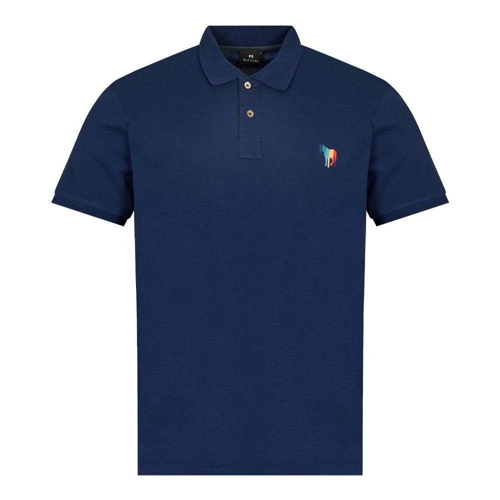 商品Paul Smith|Paul Smith New Zebra Polo Shirt - Blue,价格¥560,第1张图片