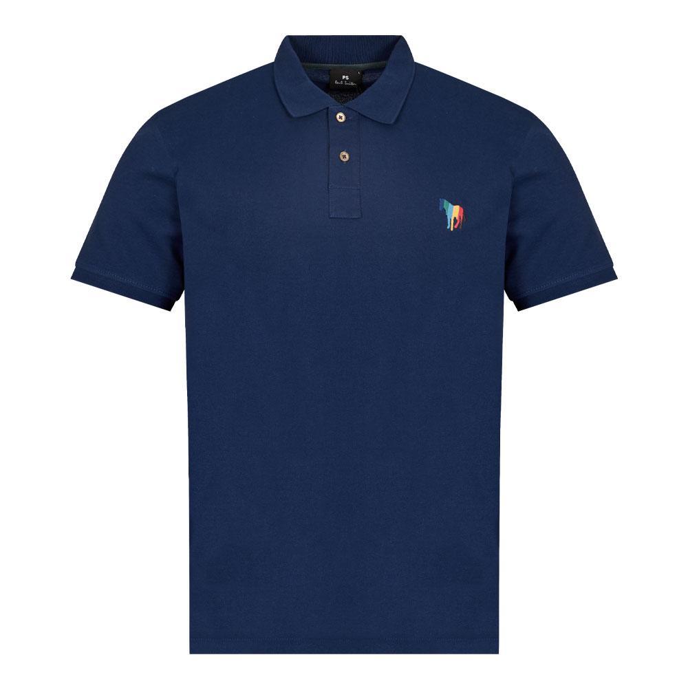 商品Paul Smith|Paul Smith New Zebra Polo Shirt - Blue,价格¥622,第1张图片