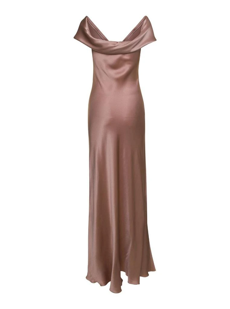 商品Alberta Ferretti|Pink Satin Slip Dress in Silk Blend Woman,价格¥7385,第2张图片详细描述