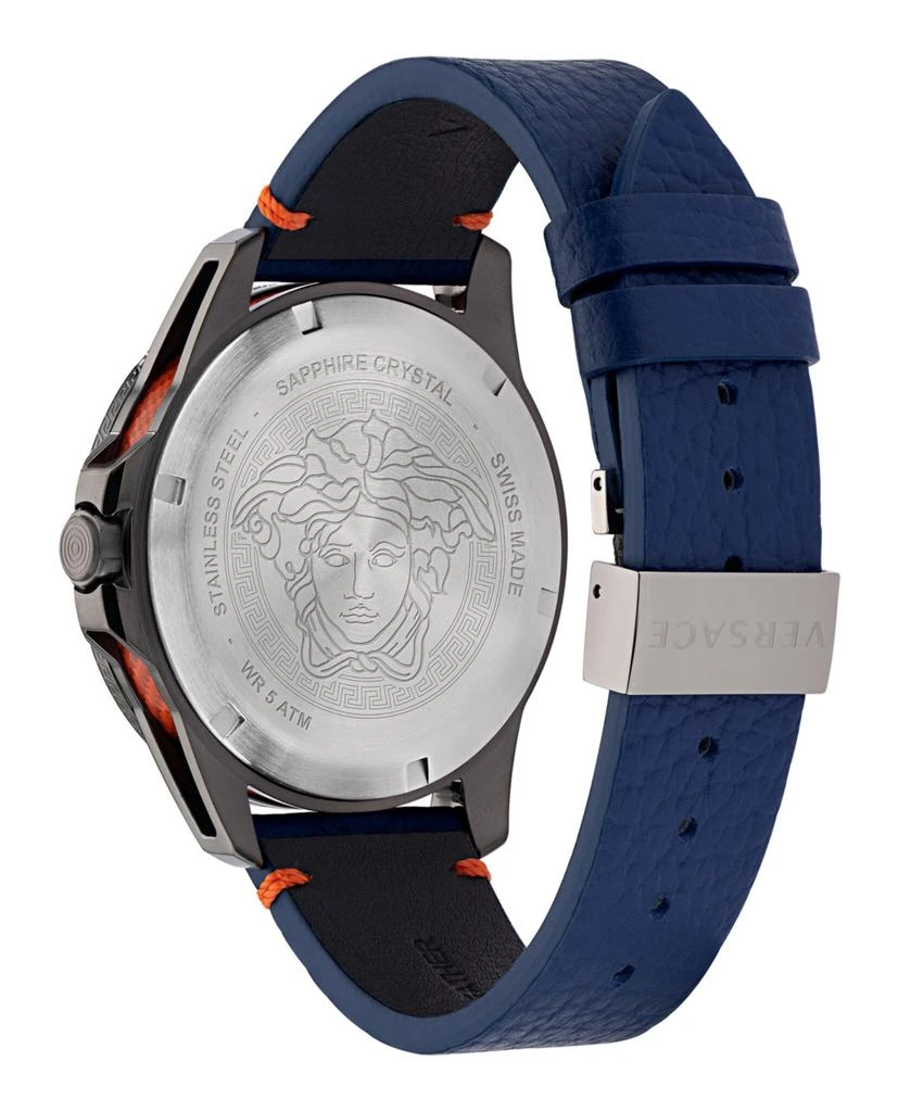 商品Versace|Sport Tech GMT Leather Watch,价格¥3860,第3张图片详细描述