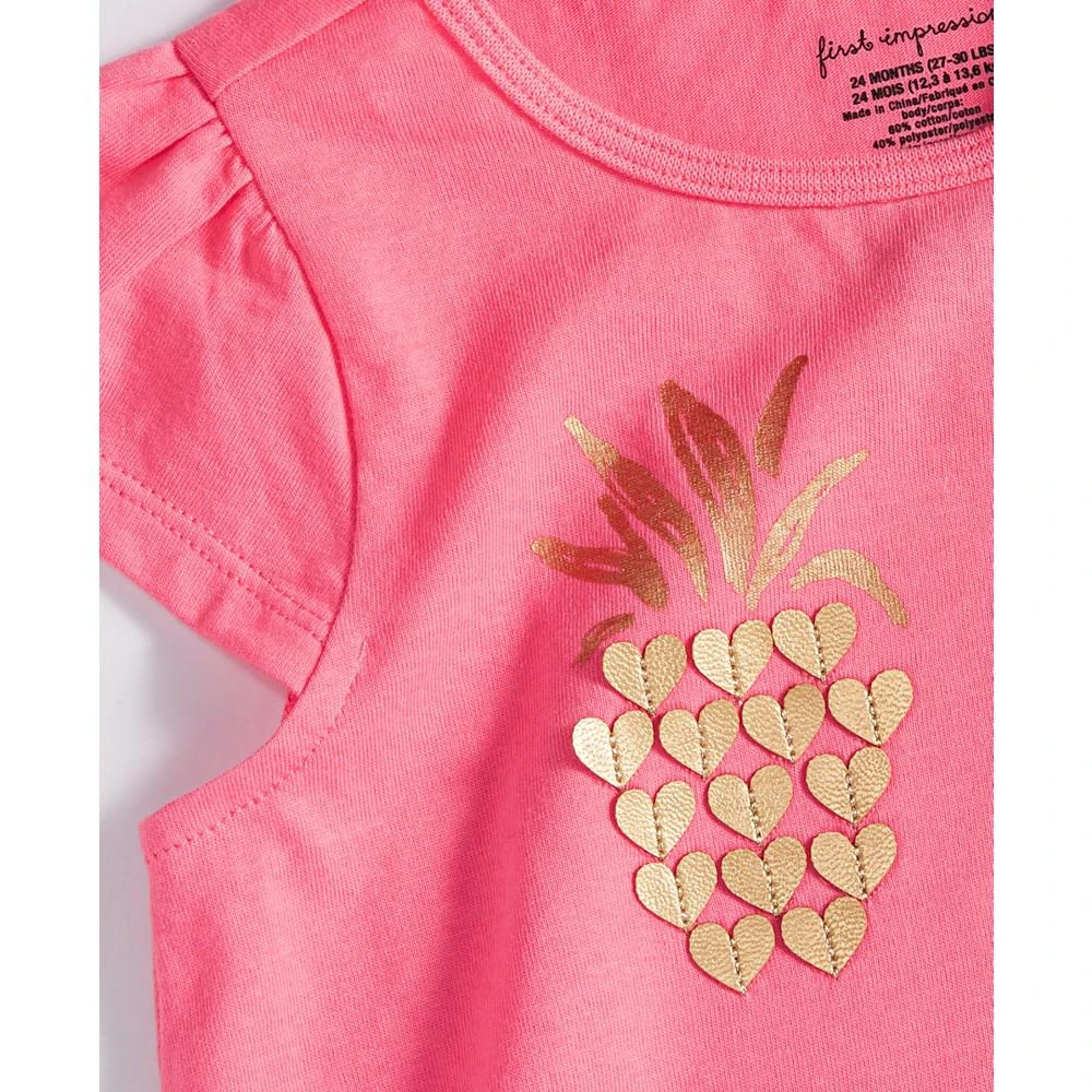 商品First Impressions|Toddler Girls Smile T Shirt, Created for Macy's,价格¥45,第3张图片详细描述