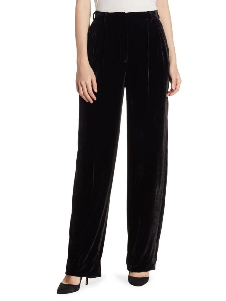 商品Theory|High-Rise Velvet Pants,价格¥1290,第1张图片