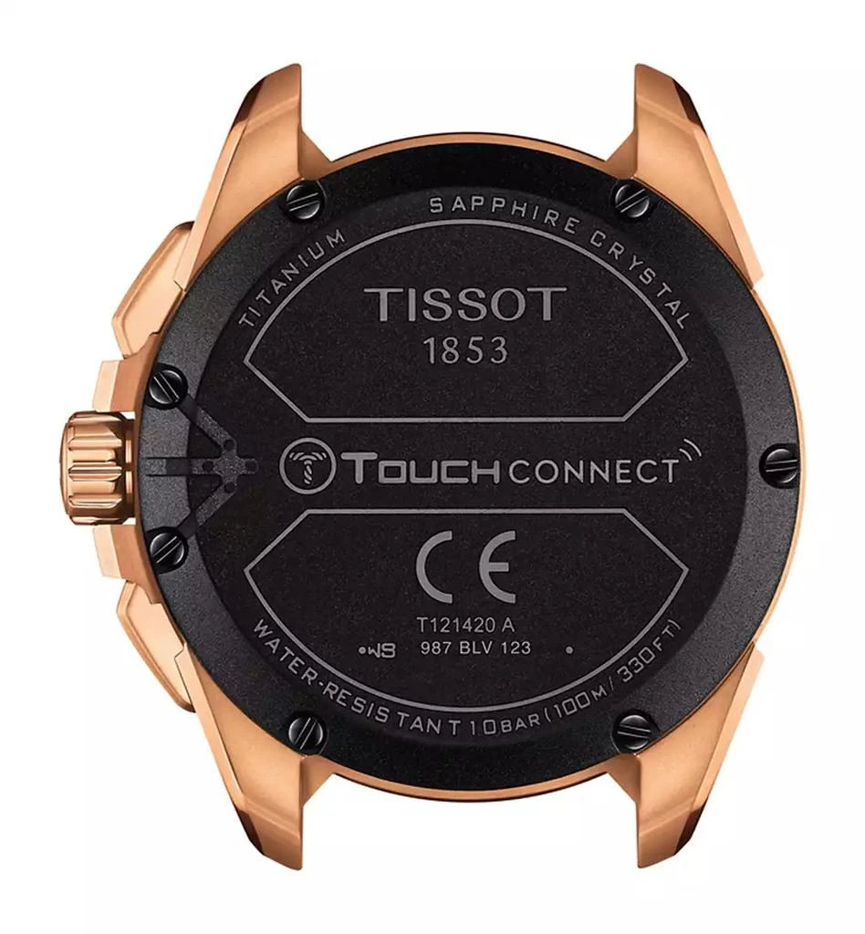 商品Tissot|Men's Swiss T-Touch Connect Solar Black Rubber Strap Smart Watch 48mm,价格¥8940,第3张图片详细描述