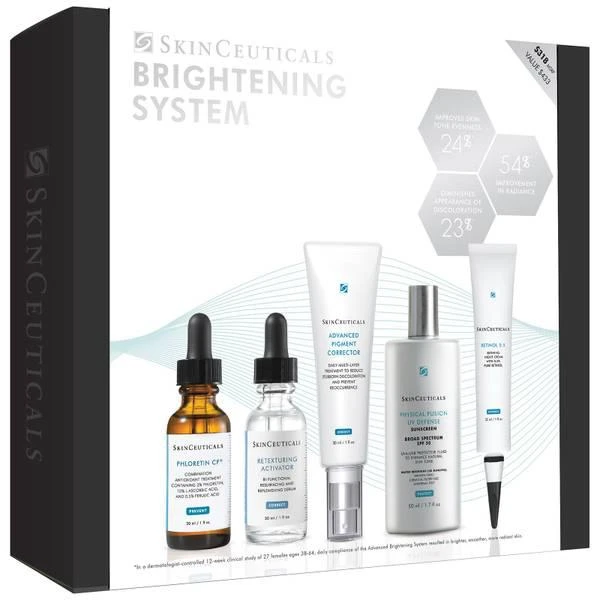 商品SkinCeuticals|SkinCeuticals Brightening Skin System Skin Discoloration Skin Care Routine (Worth $436.00),价格¥2418,第1张图片