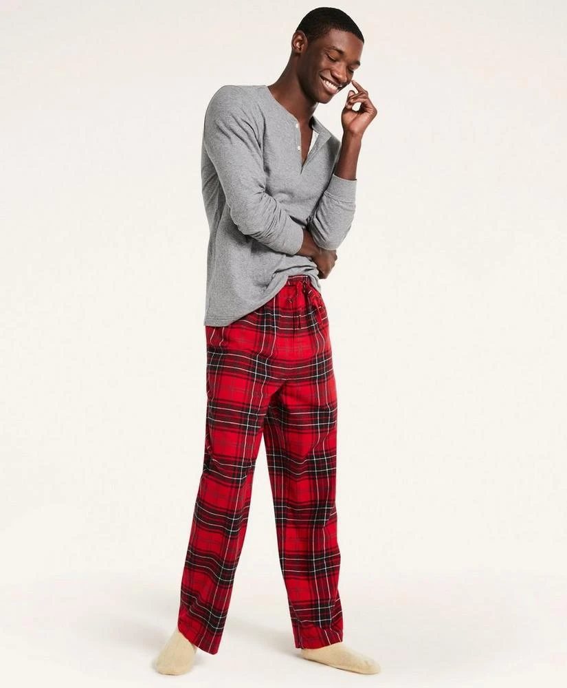 商品Brooks Brothers|Open Plaid Flannel Lounge Pants,价格¥82,第2张图片详细描述