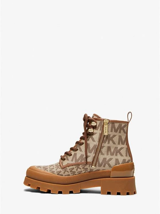 商品Michael Kors|Payton Logo Jacquard Combat Boot,价格¥779,第3张图片详细描述