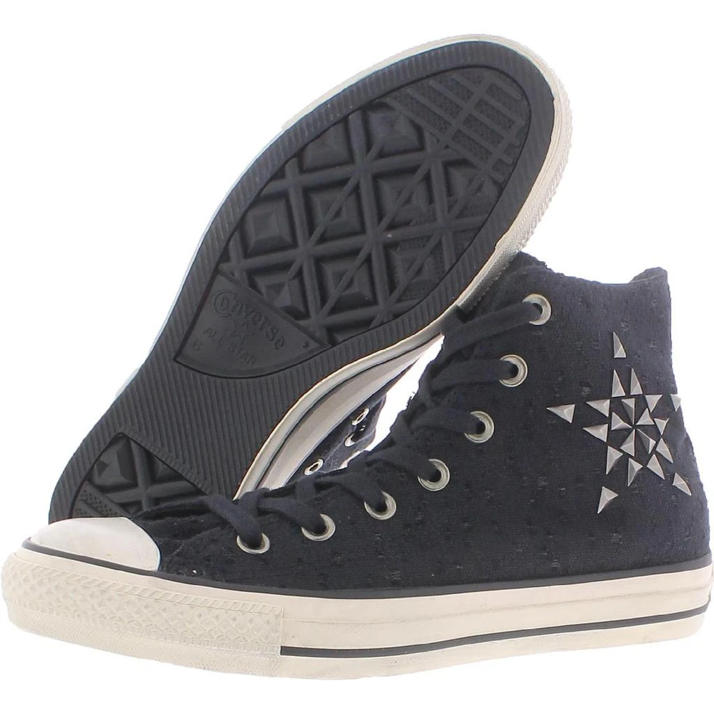 商品Converse|Converse Stars & Bars Women's Studded Canvas High Top Sneakers,价格¥217,第2张图片详细描述