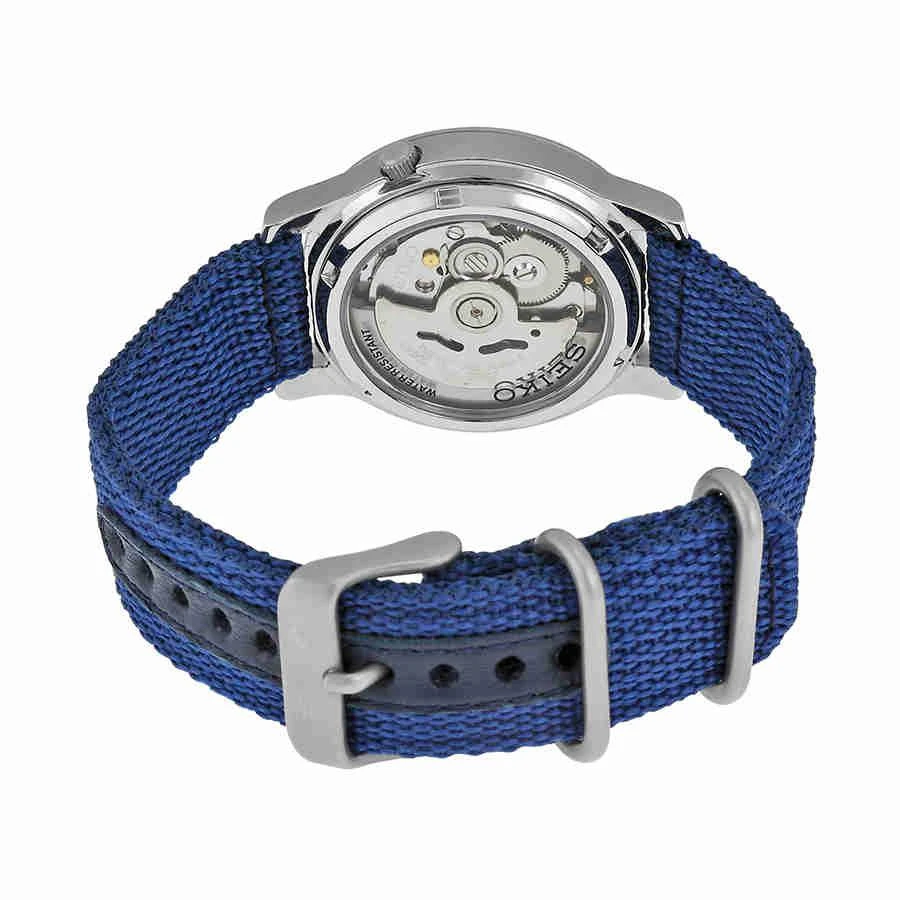 商品Seiko|Seiko 5 Blue Dial Blue Canvas Mens Watch SNK807,价格¥1030,第3张图片详细描述