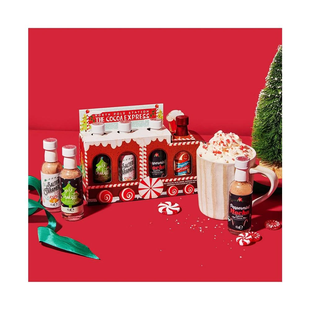 商品Thoughtfully|Gourmet, Hot Cocoa Holiday Train Gift Set, Set of 4,价格¥224,第2张图片详细描述