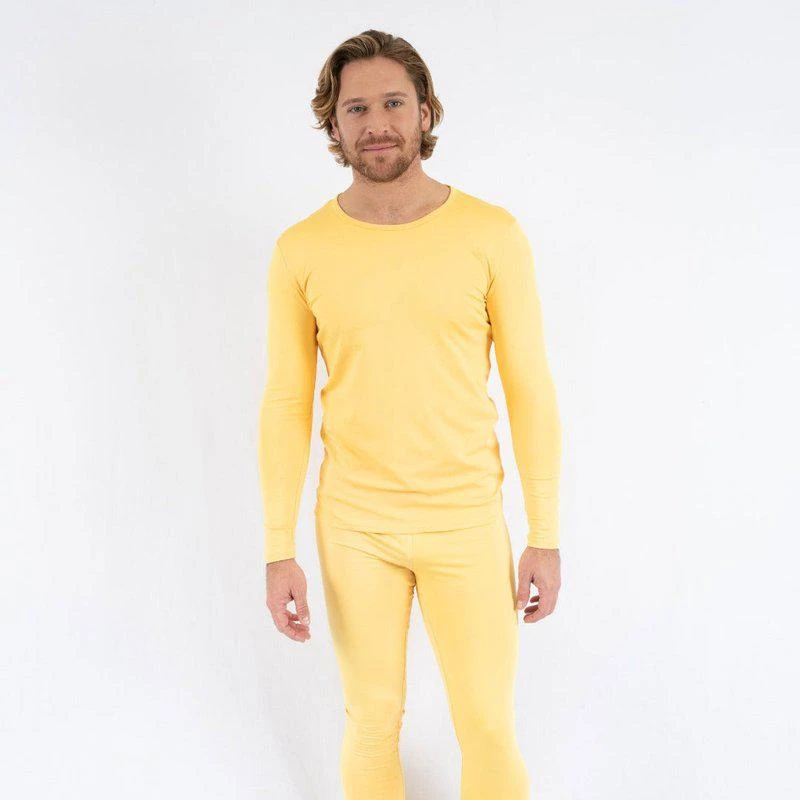 商品Leveret|Mens Classic Solid Color Thermal Pajamas,价格¥302,第2张图片详细描述