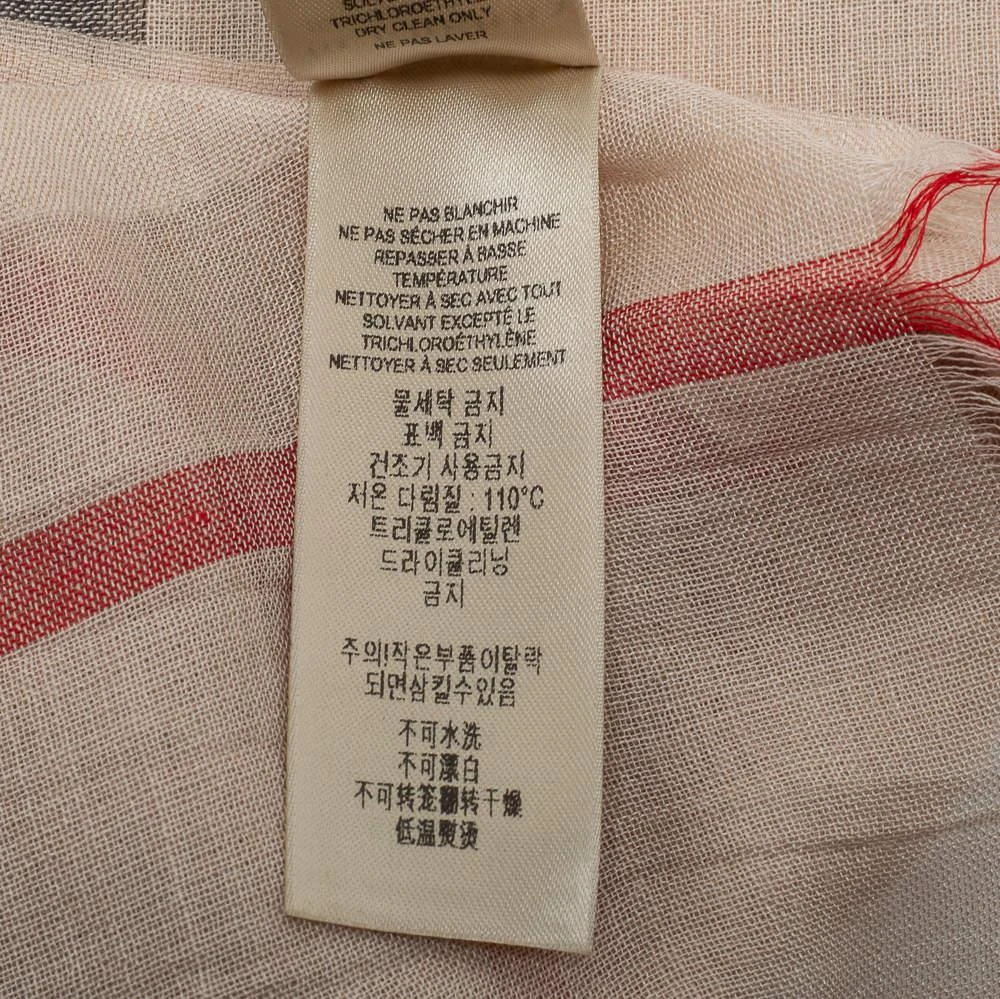 Burberry Light Beige Giant Check Wool & Silk Scarf  商品