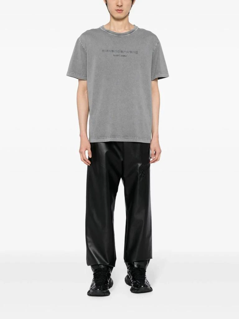 商品Alexander Wang|ALEXANDER WANG Women Embossed Logo  Bi-Color Acid Tee,价格¥891,第3张图片详细描述