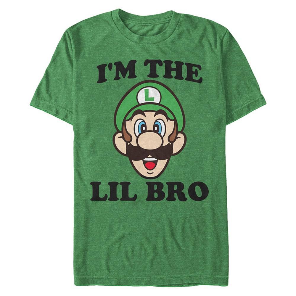 商品Nintendo|Nintendo Men's Super Mario Lil Bro Short Sleeve T-Shirt,价格¥176,第1张图片