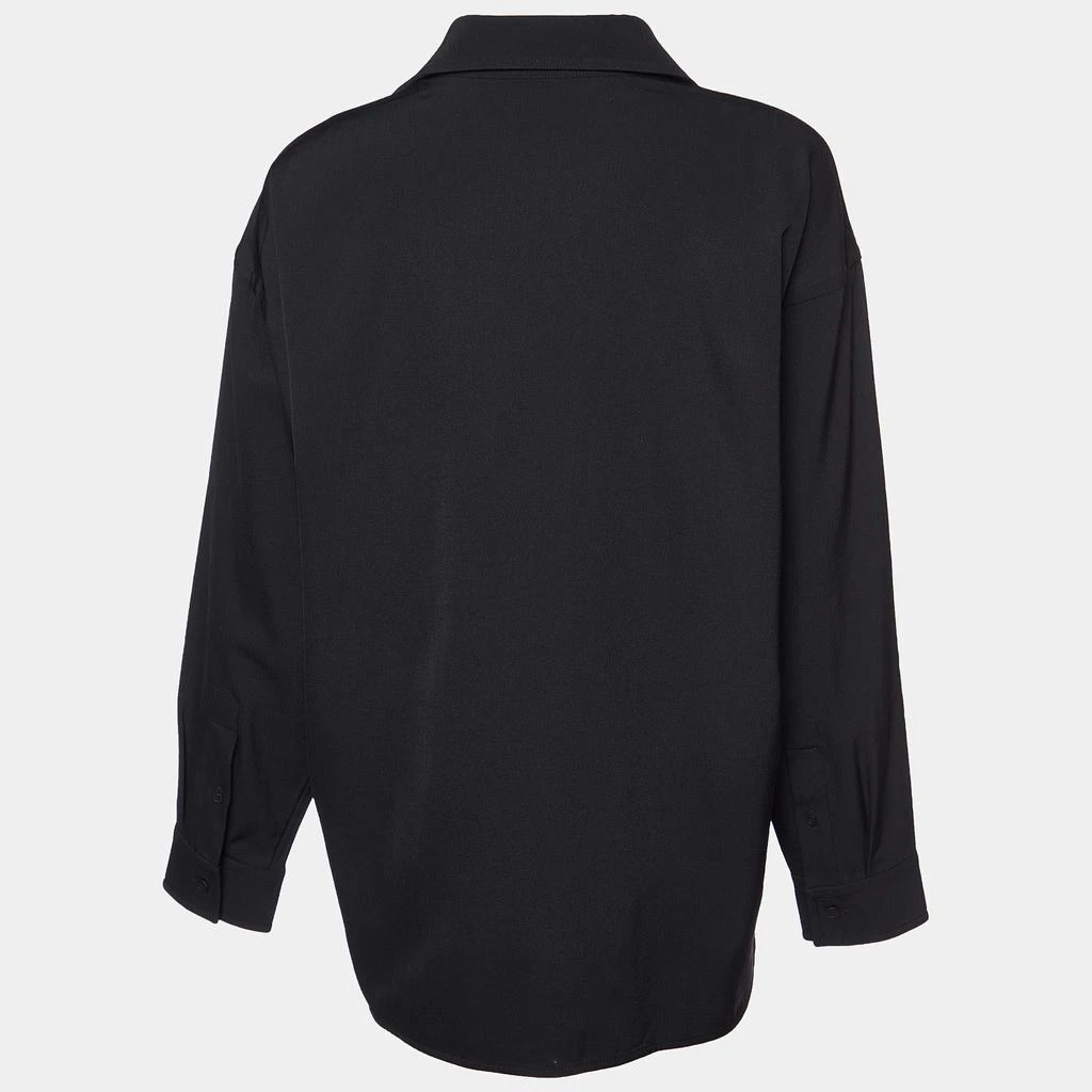 商品[二手商品] Balenciaga|Balenciaga Black Wool Button Front Oversized Shirt XS ,价格¥1255,第2张图片详细描述