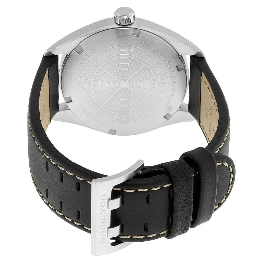 商品Hamilton|Khaki Field Black Dial Black Leather Watch H68551733,价格¥3070,第3张图片详细描述