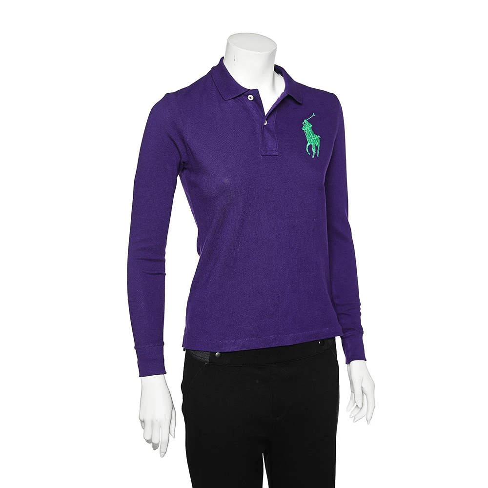 商品[二手商品] Ralph Lauren|Polo Ralph Lauren Purple Cotton Pique Long Sleeve Polo T-Shirt S ,价格¥954,第2张图片详细描述