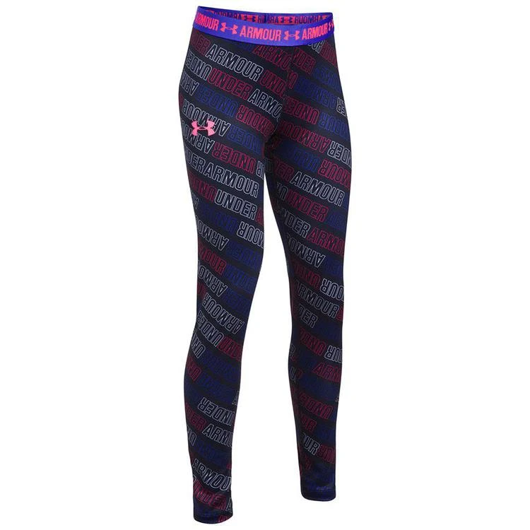 商品Under Armour|Under Armour HeatGear® Geo-Print Leggings 大女童运动打底裤,价格¥300,第2张图片详细描述