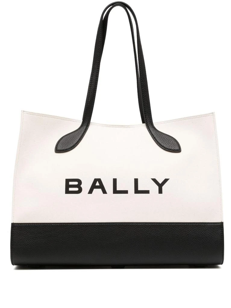 商品Bally|BALLY - Bar Keep On Cotton Tote Bag,价格¥5733,第1张图片