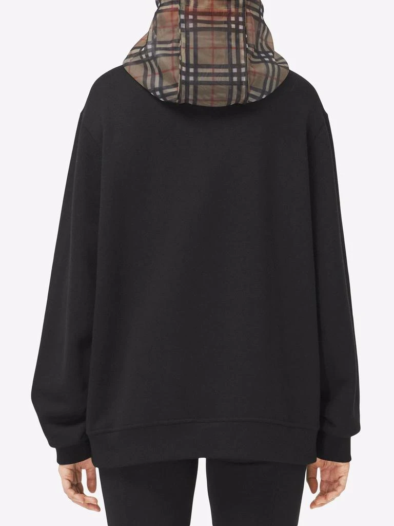 商品Burberry|BURBERRY - Checked Hood Cotton Sweatshirt,价格¥7968,第3张图片详细描述