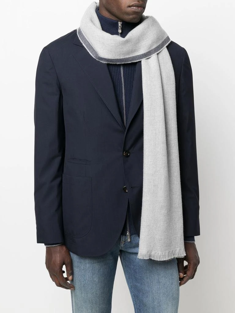 商品Brunello Cucinelli|WOOL AND CASHMERE BLEND SCARF,价格¥2800,第3张图片详细描述