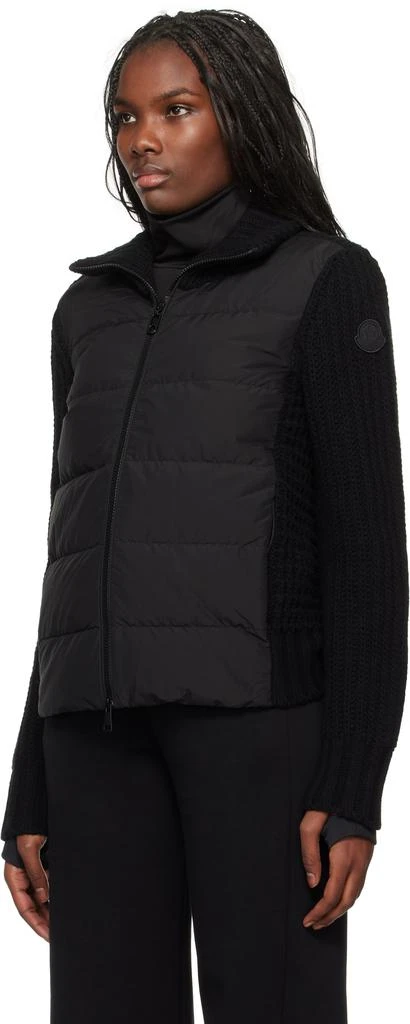 商品Moncler|黑色拼接羽绒夹克,价格¥11015,第4张图片详细描述