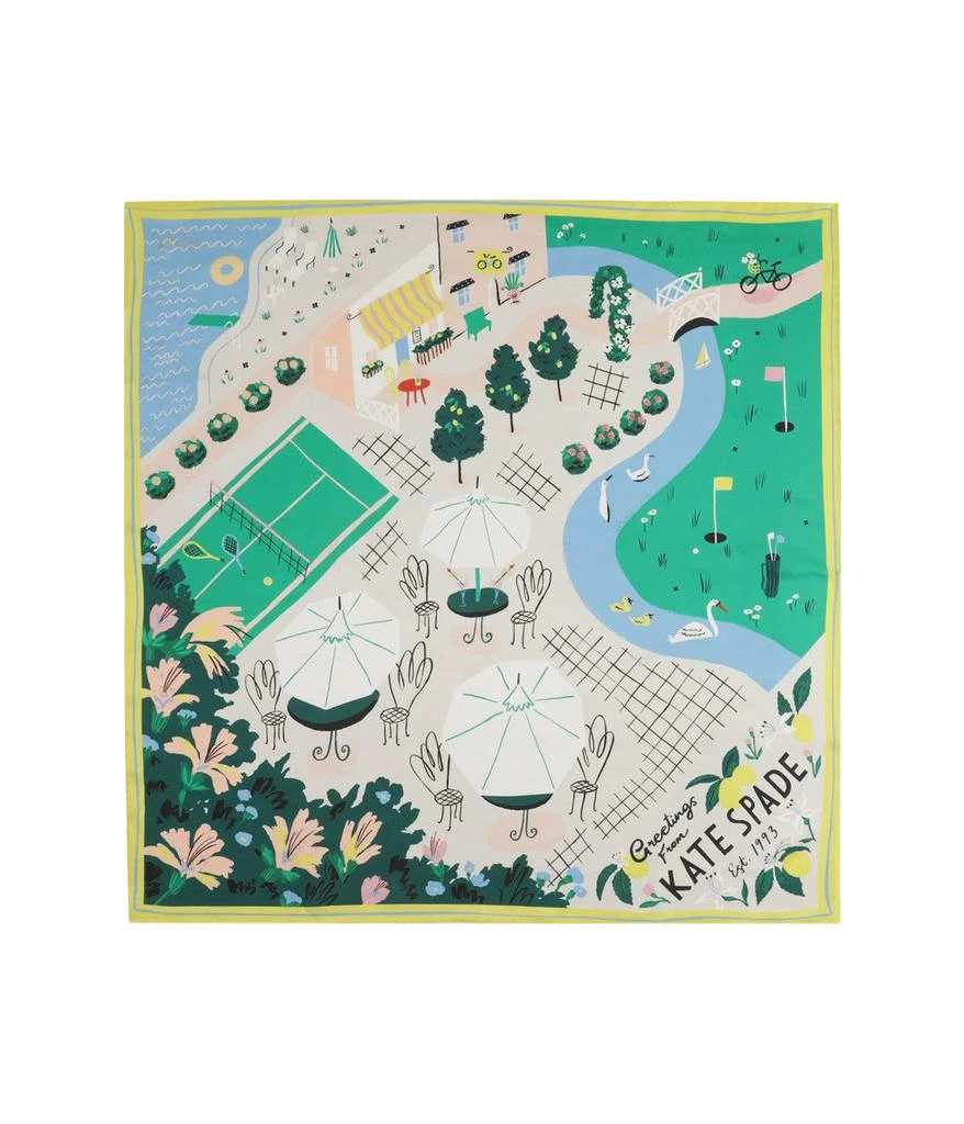 商品Kate Spade|Country Club Silk Square,价格¥379,第2张图片详细描述