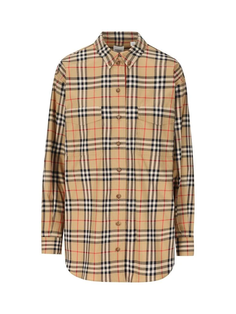 商品Burberry|Burberry Checked Buttoned Shirt,价格¥2604,第1张图片