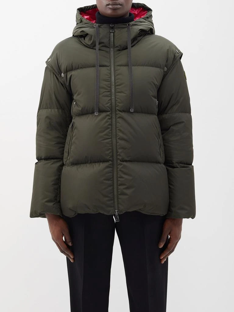 商品Moncler|Asaret detachable-sleeve hooded quilted down coat,价格¥13364,第1张图片