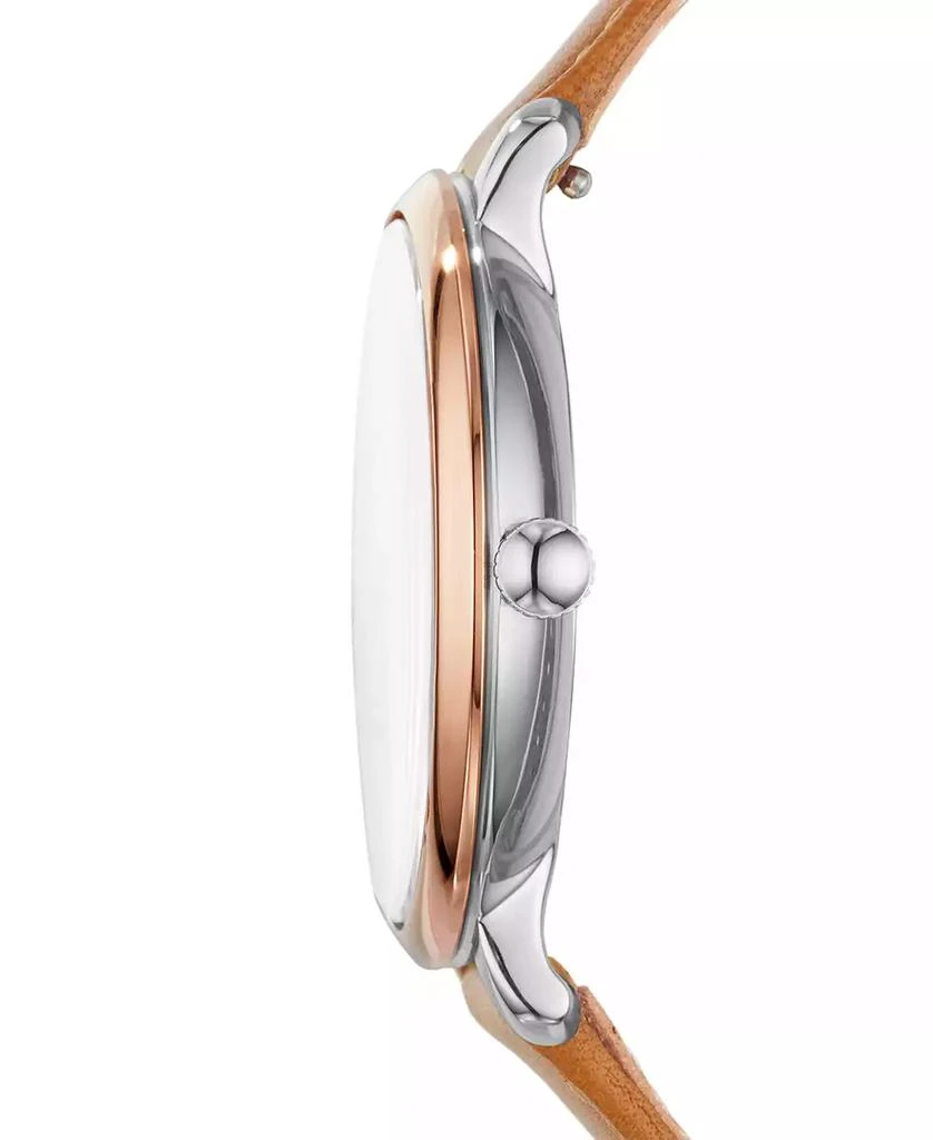 商品Fossil|Women's Jacqueline Brown Leather Strap Watch 36mm,价格¥654,第2张图片详细描述