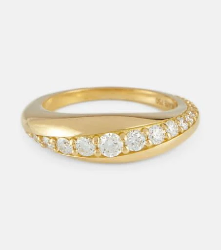 商品Melissa Kaye|Remi Small 18kt gold ring with diamonds,价格¥24881,第1张图片