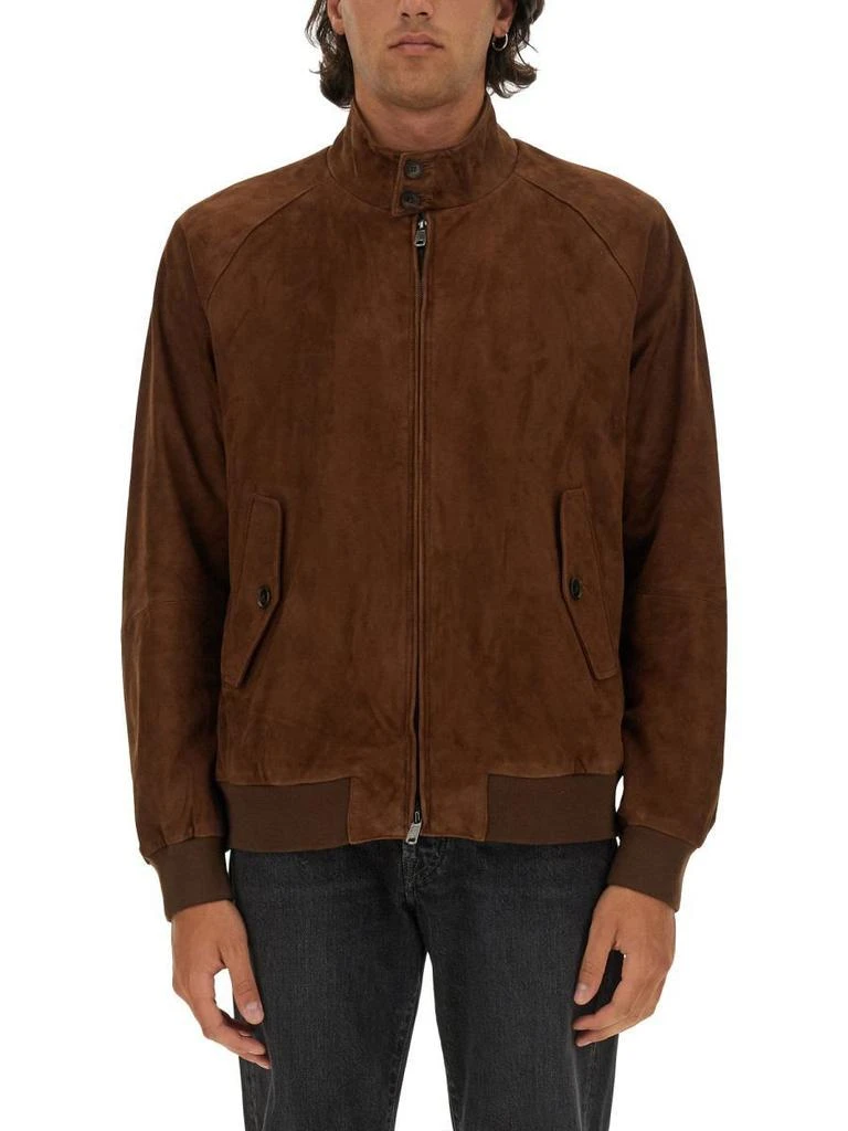 商品Baracuta|Baracuta LEATHER JACKETS in Brown,价格¥3312,第1张图片