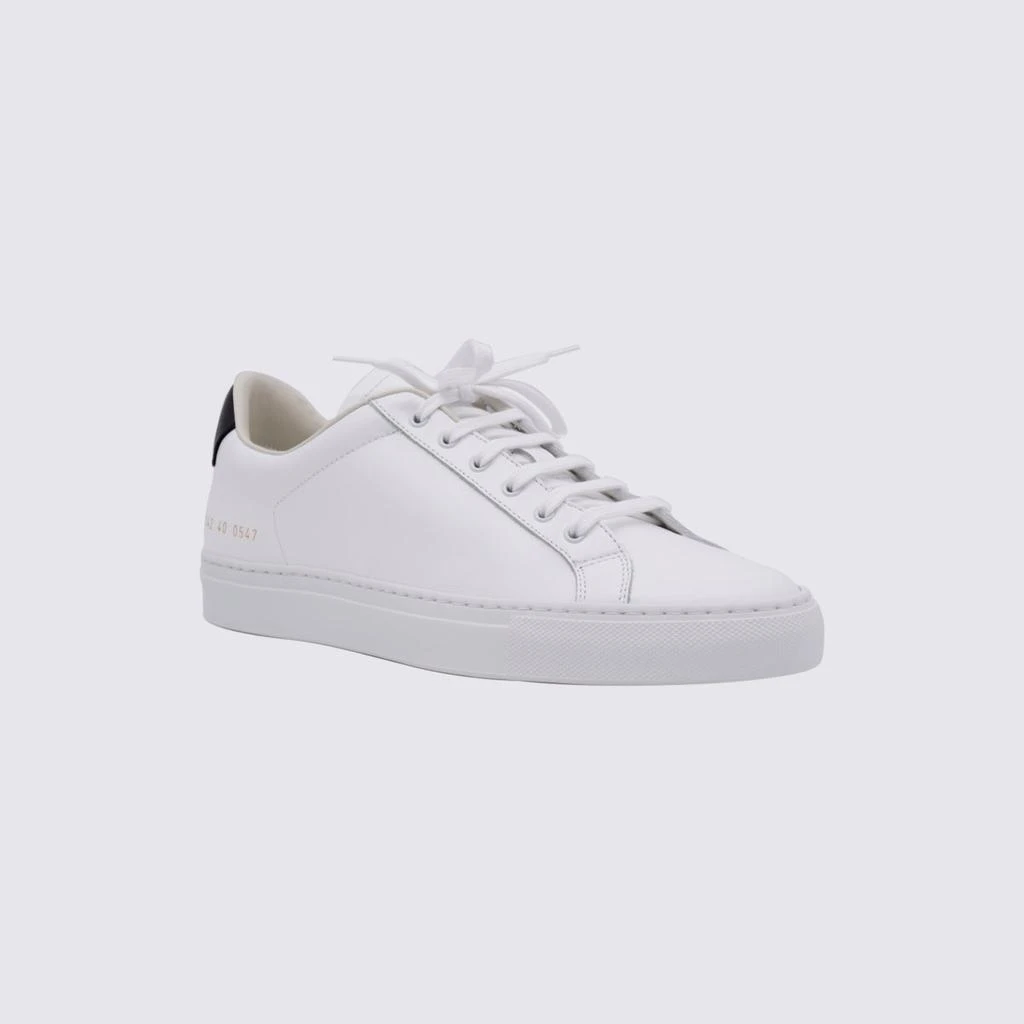 商品Common Projects|COMMON PROJECTS WHITE LEATHER SNEAKERS,价格¥1858,第2张图片详细描述