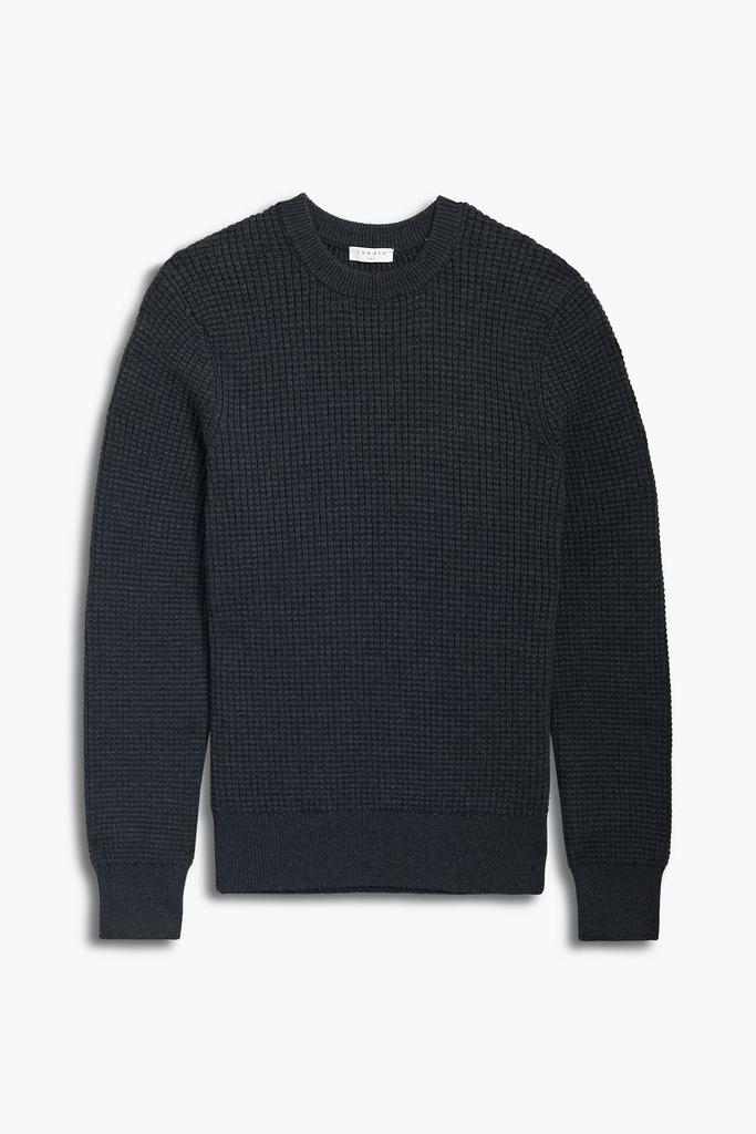 Waffle-knit wool-blend sweater商品第1张图片规格展示