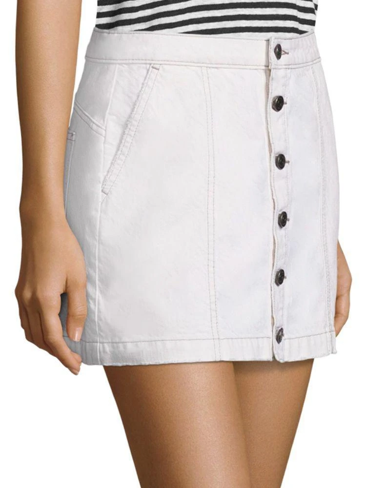 商品Joie|Emeralda Button-Front Denim Mini Skirt,价格¥198,第3张图片详细描述