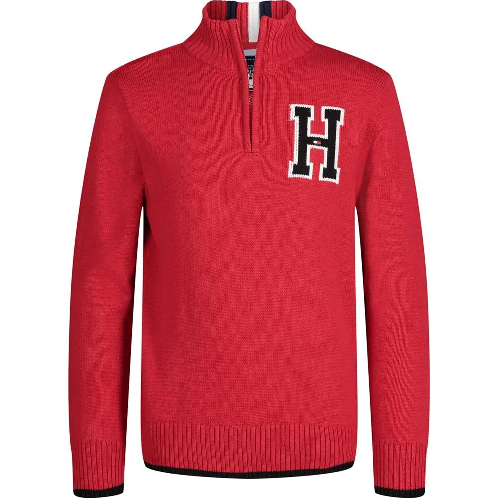 商品Tommy Hilfiger|Little Boys Solid With Chest Zip Sweater,价格¥162,第1张图片