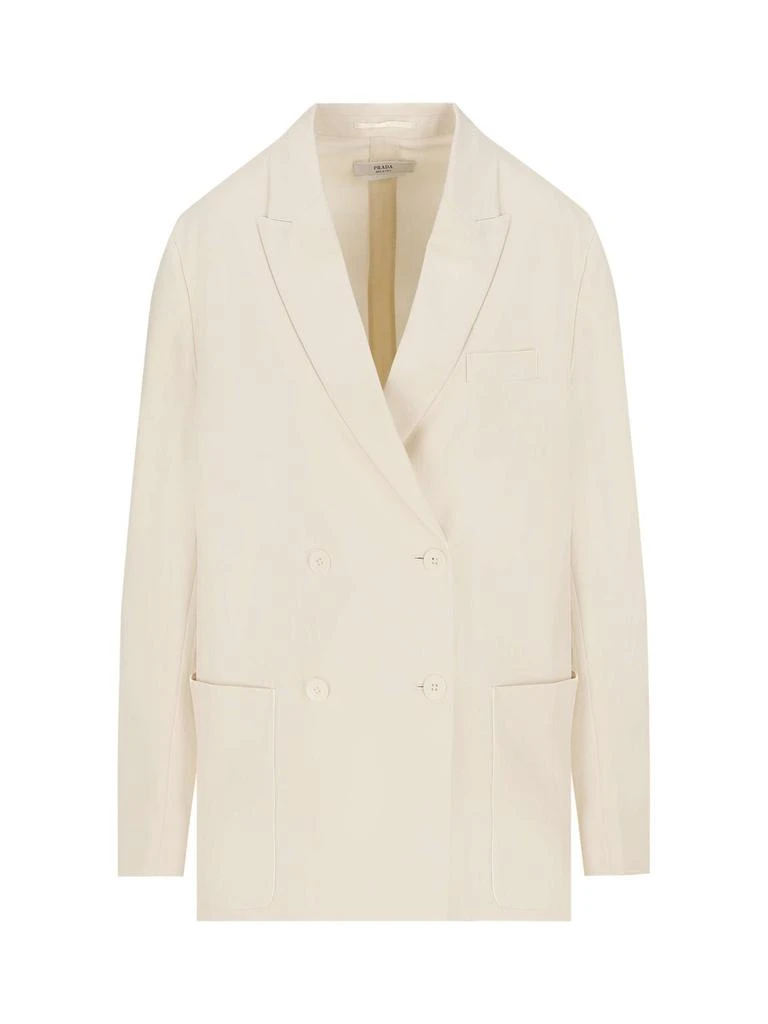 商品Prada|Prada Double-Breasted Long Sleeved Blazer,价格¥15454,第1张图片