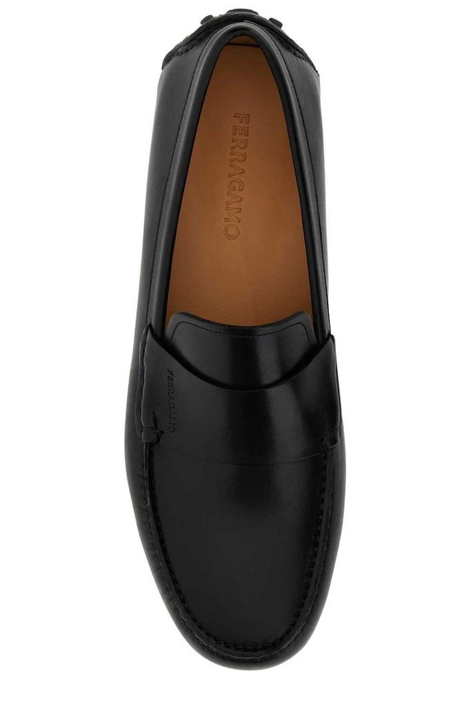 商品Salvatore Ferragamo|Salvatore Ferragamo Saddle Slip-On Driver Loafers,价格¥2509,第3张图片详细描述