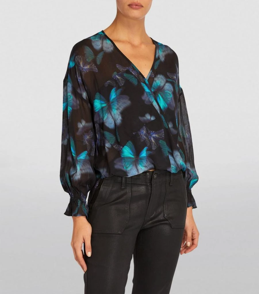 商品ALL SAINTS|Butterfly Patterned Ceres Blouse,价格¥676,第3张图片详细描述