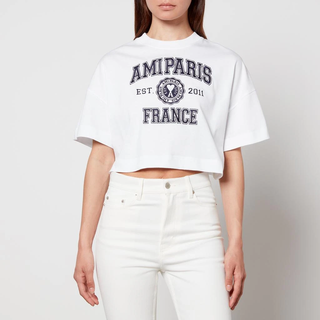 AMI paris France Cotton-Jersey T-Shirt 价格¥579 | 别样海外购