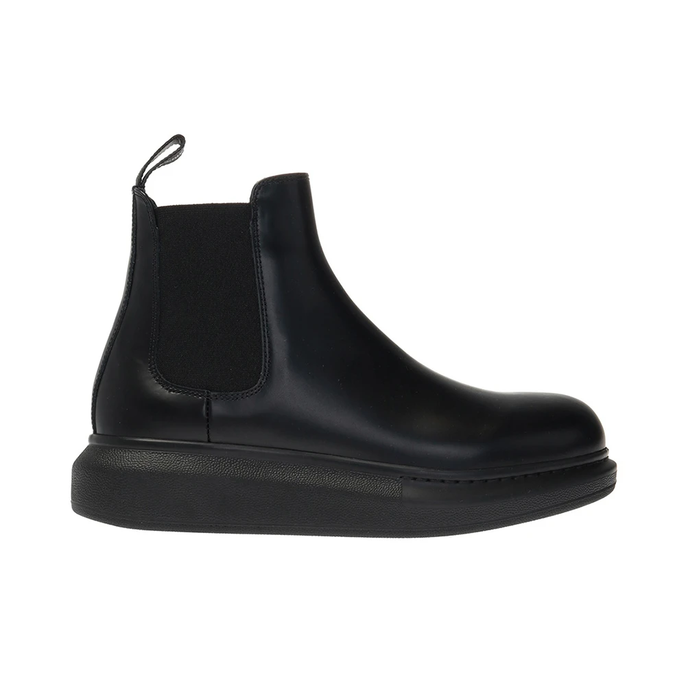 商品[国内直发] Alexander McQueen|ALEXANDER MCQUEEN 黑色女士踝靴 586398-WHX52-1000,价格¥2930,第1张图片