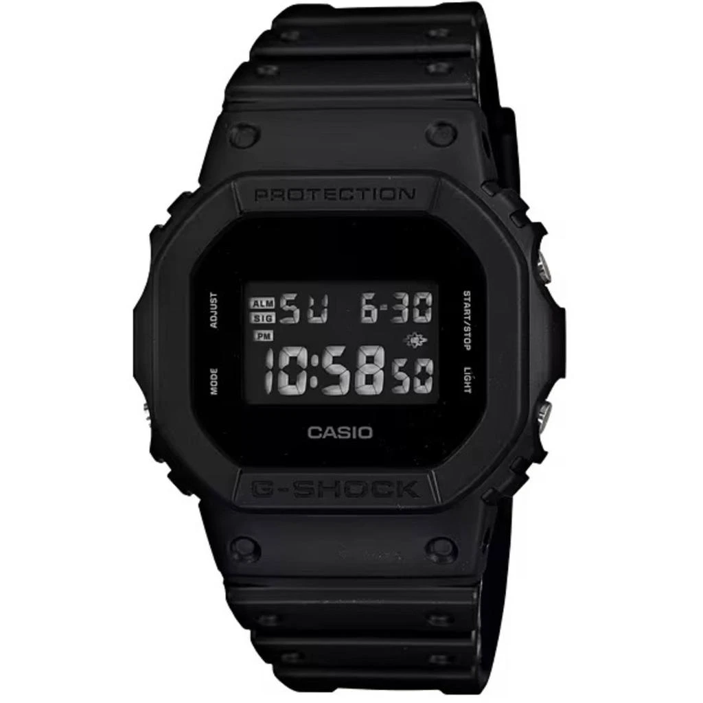 商品Casio|Casio Men's Digital Watch - G-Shock Black Resin Strap Shock Resistant | DW5600BB-1,价格¥546,第1张图片