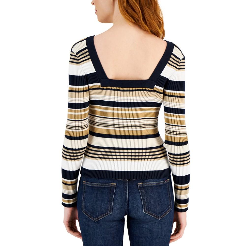 Women's Cotton Ribbed Sweater商品第2张图片规格展示