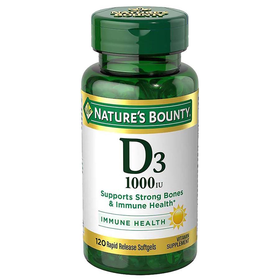 商品Nature's Bounty|D3-1000 IU Dietary Supplements Softgels,价格¥97,第1张图片